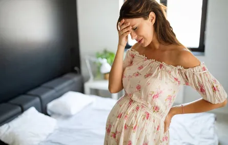 صورة لحامل تشعر بالإعياء
