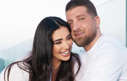 جيسيكا عازار وزوجها محمد صوفان- الصورة من حسابها على إنستغرام
