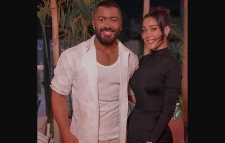 تامر حسني وطليقته بسمة بوسيل- الصورة من حسابه على إنستغرام