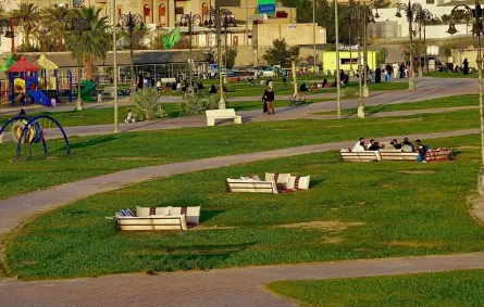 حديقة التابلاين وجهة ترفيهية تجذب الأهالي برفحاء - الصورة من وكالة الأنباء السعودية "واس"