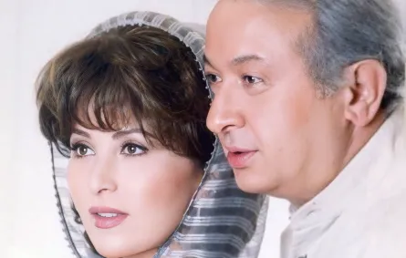 نور الشريف وزوجته بوسي- الصورة من المصدر