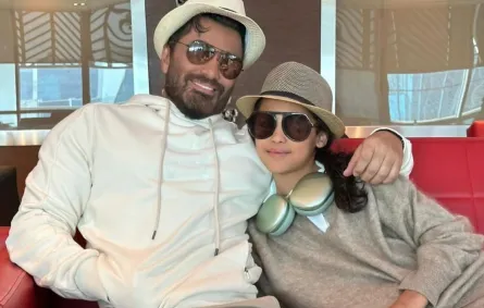 تامر حسني وابنته تاليا - الصورة من حسابها على إنستغرام