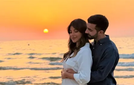 سارة مراد برفقة زوجها - الصورة من حسابها على الانستغرام