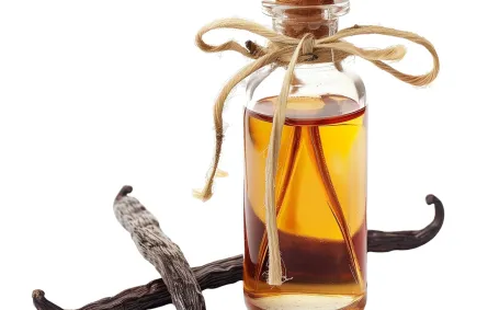 عبوة زجاجية محتوية على مستخلص الفانيليا