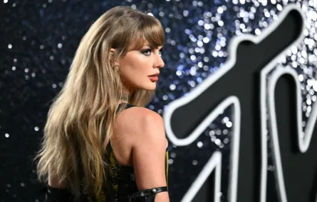 تايلور سويفت Taylor Swift، حفل توزيع جوائز إم تي في للفيديو الموسيقي 2024. مصدر الصورة: ANGELA WEISS / AFP