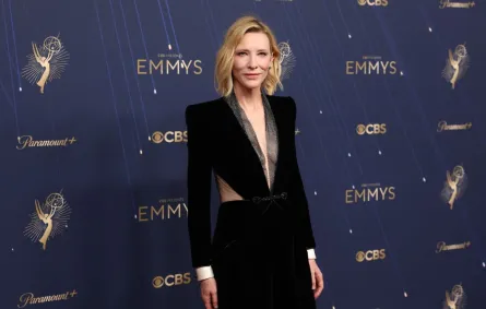 كيت بلانشيت Cate Blanchett، من حفل توزيع جوائز إيمي برايمتايم 2025. مصدر الصورة: Patrick T. Fallon / AFP كيت بلانشيت Cate Blanchett، من حفل توزيع جوائز إيمي برايمتايم 2025. مصدر الصورة: Patrick T. Fallon / AFP
