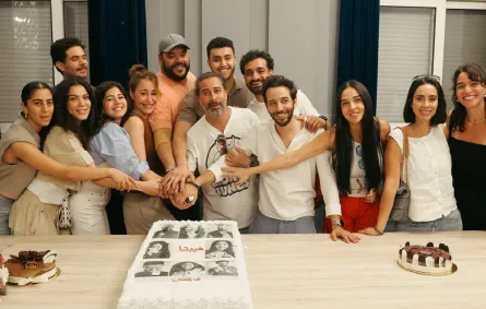فريق عمل فيلم هيبتا - المناظرة الأخيرة - الصورة من حساب المخرج هادي الباجوري على انستغرام