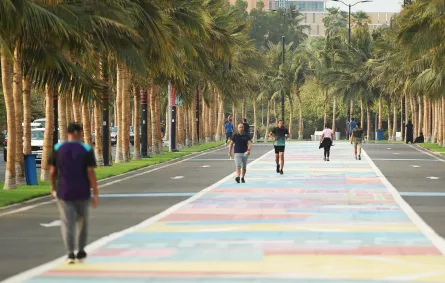 ممشى رياضي في مدينة جدة. مصدر الصورة (منصة الصور السعودية)