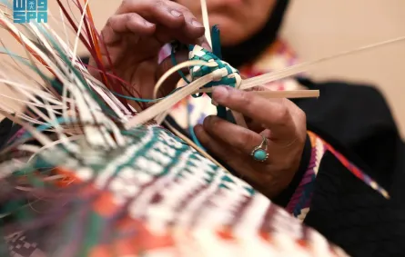 الخوص أقدم المهن في السعودية. مصدر الصورة (وكالة الأنباء السعودية _واس_)