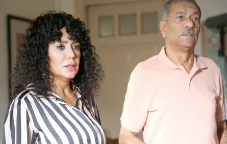 سيد رجب ورانيا يوسف من كواليس مسلسل "لينك"- الصورة من الشركة المنتجة