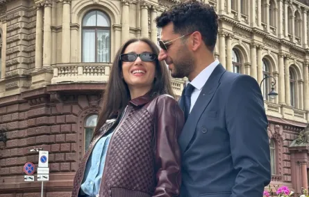 مراد يلديريم وزوجته إيمان الباني- الصورة من حسابه على إنستغرام