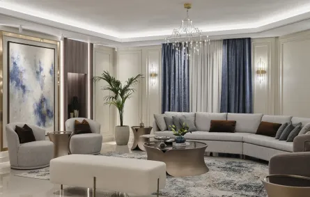 قسم الاستقبال في فيلا بالكويت 