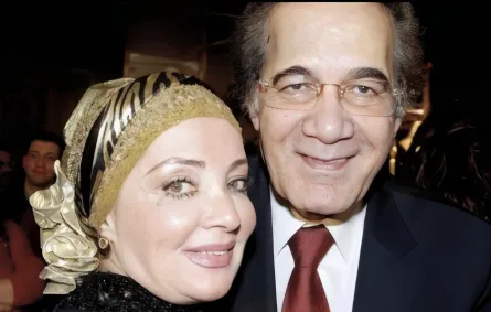 محمود ياسين وزوجته شهيرة- مصدر الصورة: رانيا محمود ياسين