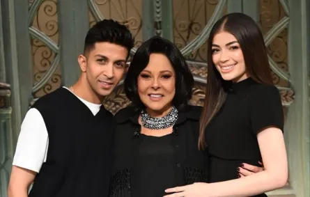 هشام جمال وليلى زاهر مع إسعاد يونس - الصورة من المركز الصحفي للبرنامج