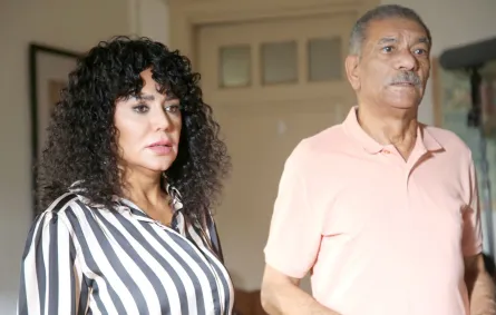 رانيا يوسف وسيد رجب من مسلسل لينك - الصورة من الشركة المنتجة