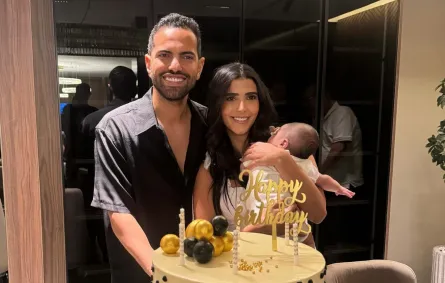 ريم سامي وزوجها محمد المغازي - الصورة من حسابها على إنستغرام