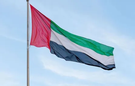 علم دولة الإمارات العربية المتحدة. الصورة من وكالة الأنباء الإماراتية "وام"