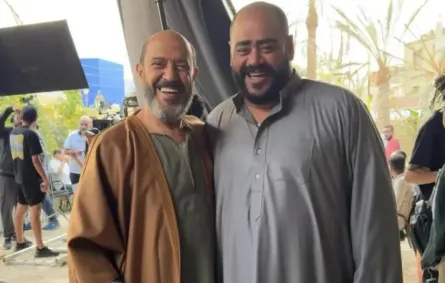 أشرف عبد الباقي ومحمد ممدوح من كواليس السادة الأفاضل- الصورة من حساب الأول على إنستغرام