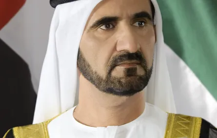 الشيخ محمد بن راشد آل مكتوم، نائب رئيس الدولة، رئيس مجلس الوزراء، حاكم دبي. الصورة من مكتب دبي الإعلامي