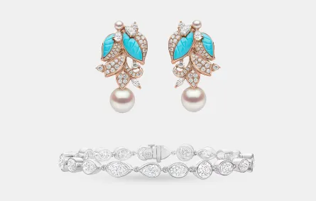 مجوهرات بقطع الإجاصة