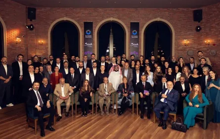 صورة لنجوم الدراما السورية مع المستشار تركي آل الشيخ -الصورة من حساب المستشار تركي لآل الشيخ على الانستغرام