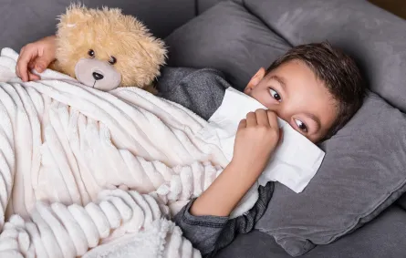 صورة لطفل مريض