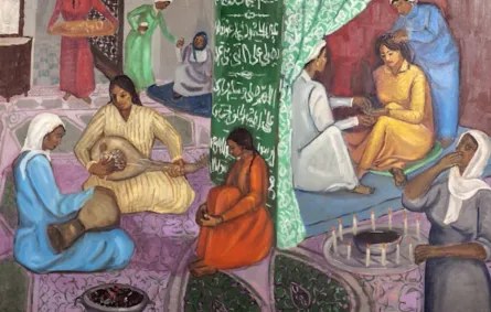 عمل فني للفنانة صفية بن زقر من السعودية