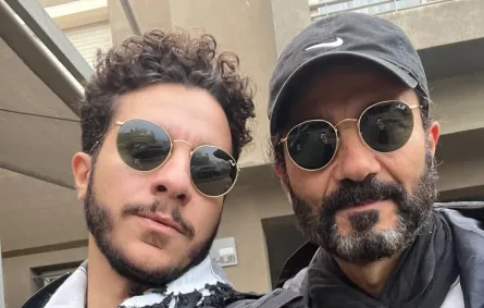 خالد النبوي ونجله نور- الصورة من حساب نور النبوي على إنستغرام