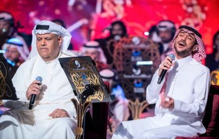 عايض ونبيل شعيل- الصورة من المركز الإعلامي لـ روتانا