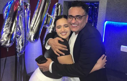 الملحن الراحل محمد رحيم مع ابنته ماس - الصورة من حساب ماس على إنستغرام