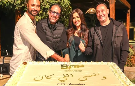 ياسمين عبد العزيز تحتفل بانطلاق تصوير وننسى اللي كان- الصورة من حساب ياسمين على إنستغرام