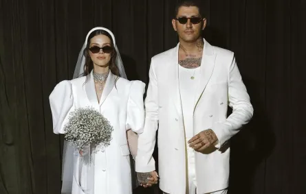 إيرام هيلفاجي أوغلو وأورال كاسبار في حفل زفافهما- الصورة من حسابها على إنستغرام