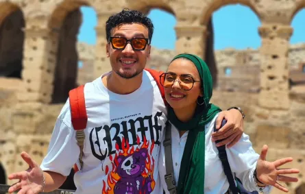 داليا صبحي خليل وزوجها الفنان أحمد عبد الوهاب