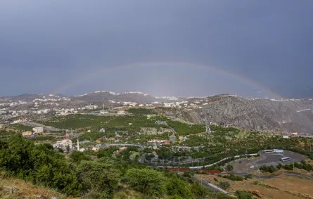 أمطار في محافظة بني حسن بمنطقة الباحة