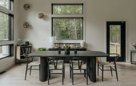 شقة مميزة بأثاثها الأسود 