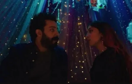 سارة طيبة ويعقوب الفرحان من بوستر مسألة حياة أو موت- الصورة من المركز الإعلامي للفيلم