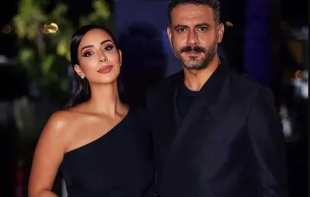 محمد فراج برفقة زوجته بسنت شوقي- الصورة من صفحة الفنانة بسنت شوقي بإنستغرام