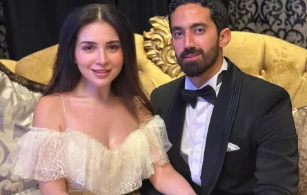 مي عز الدين وزوجها أحمد تيمور - الصورة من صفحتها على إنستغرام