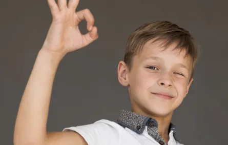 صورة تعبر عن طفل بصحة جيدة