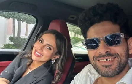 حمدي الميرغني واسراء عبد الفتاح - الصورة من حساب حمدي على انستغرام