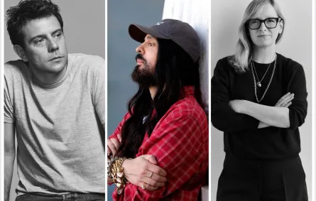 من اليمين الى اليسار: سارة بيرتون وأليساندرو ميكيلي وجوناثان أندرسون - الصور من انستغرام المدراء الابداعيين