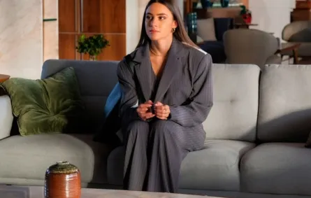 أندريا طايع من أحد مشاهد مسلسل "مش مهم الاسم" - الصورة من صفحتها على إنستغرام