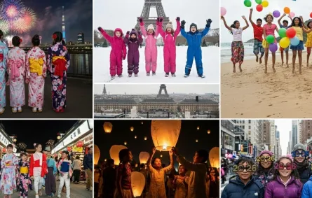  الاحتفال بيوم السنة الجديدة 2026 حول العالم معهم