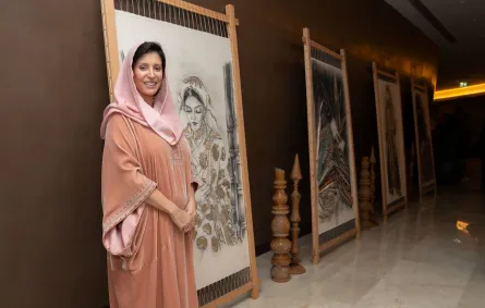 الأميرة نورة الفيصل الرئيسة التنفيذية لفنون التراث- تصوير هدى باشطح