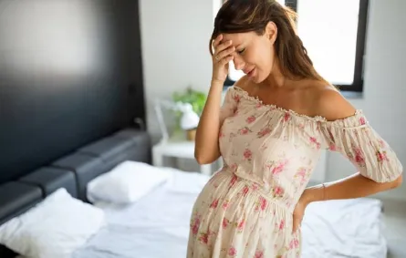 صورة لحامل تشعر بالتعب