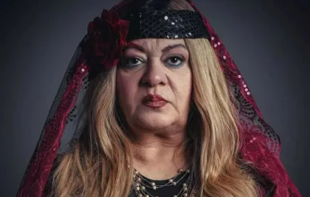 فريدة سيف النصر بشخصية سترة العترة - الصورة من الشركة المنتجة لمسلسل العتاولة