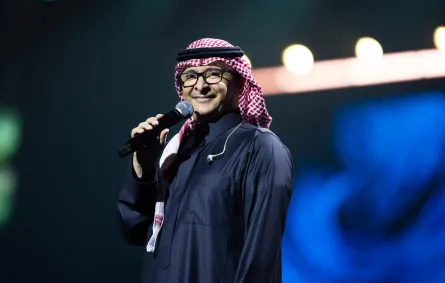 عبد المجيد عبد الله من حفل سلطنة عمان - الصورة من المركز الإعلامي لشركة روتانا