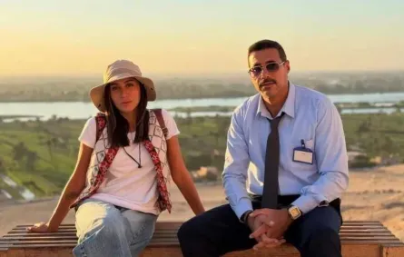 أحمد السعدني ودينا الشربيني في كواليس لا ترد ولا تستبدل- الصورة من حسابه على إنستغرام