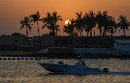 غروب الشمس في محافظة جدة 