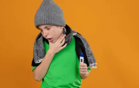 صورة لطف لمصاب بالرشح والسعال